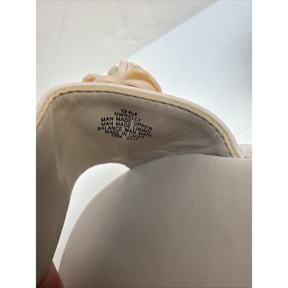 Nine West Womens Relly Open Toe Casual Slide Sandals Beige Size 9 NWB - Picture 7 of 10